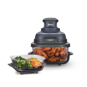Airfryer portabil CRISPi 4 în 1 FN101, 1700W, 3.8L/1.4L, recipient sticlă, albastru Ninja Airfryer portabil CRISPi 4 în 1 FN101, 1700W, 3.8L/1.4L, recipient sticlă, albastru Ninja