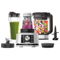 Blender  Foodi Power Nutri 3 în 1 CB350, 1200W, 2.1L, 6 programe Auto IQ, argintiu Ninja