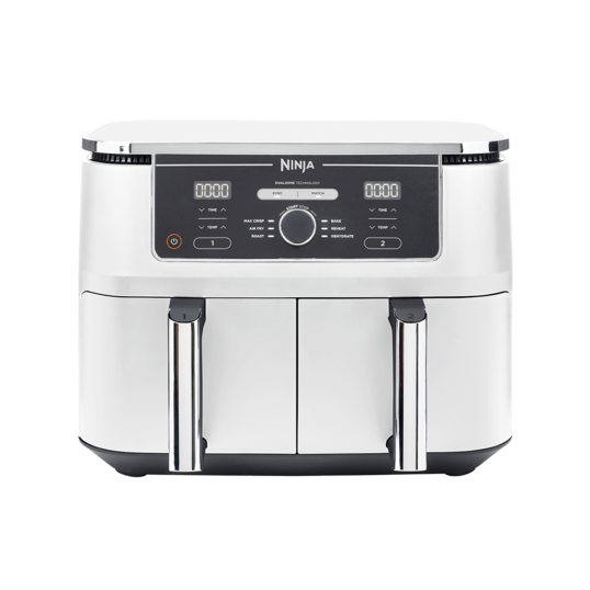 Airfryer  Foodi DualZone AF400, 2470W, 9.5L, 6 funcții de gătit, alb Ninja