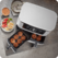 Airfryer  Foodi DualZone AF400, 2470W, 9.5L, 6 funcții de gătit, alb Ninja