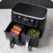 Airfryer  Foodi DualZone AF400, 2470W, 9.5L, 6 funcții de gătit, negru Ninja